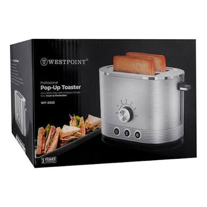 Westpoint Deluxe 4-Slice Steel Body Pop-Up Toaster WF-2564 - Win Bachat