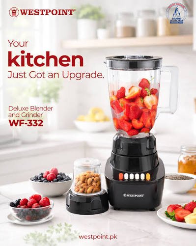 Westpoint Deluxe Blender & Grinder 2 in 1 WF-332 - Win Bachat