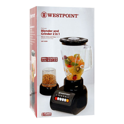 Westpoint Deluxe Blender & Grinder 2 in 1 WF-9291 - Win Bachat