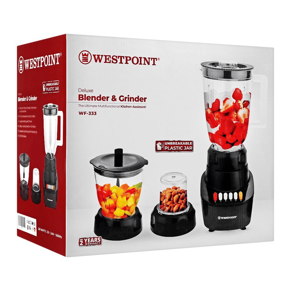 Westpoint Deluxe Blender & Grinder 3 in 1 WF-333 - Win Bachat