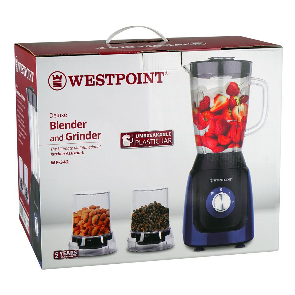 Westpoint Deluxe Blender & Grinder 3 in 1 WF-342 - Win Bachat