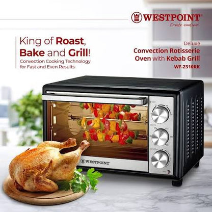 Westpoint Deluxe Convection Rotisserie Oven with Kebab Grill WF-2310RK - Win Bachat