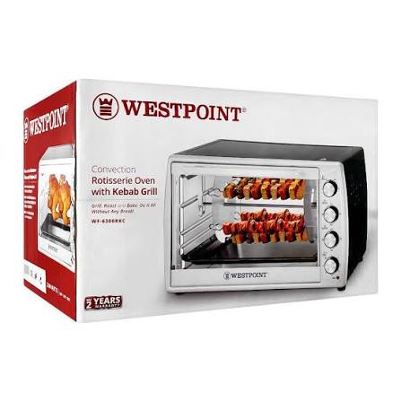 Westpoint Deluxe Convection Rotisserie Oven with Kebab Grill WF-6300RKC - Win Bachat