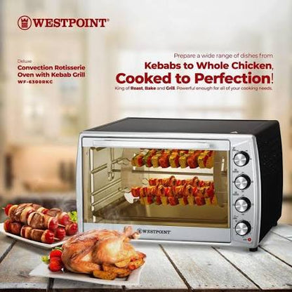 Westpoint Deluxe Convection Rotisserie Oven with Kebab Grill WF-6300RKC - Win Bachat