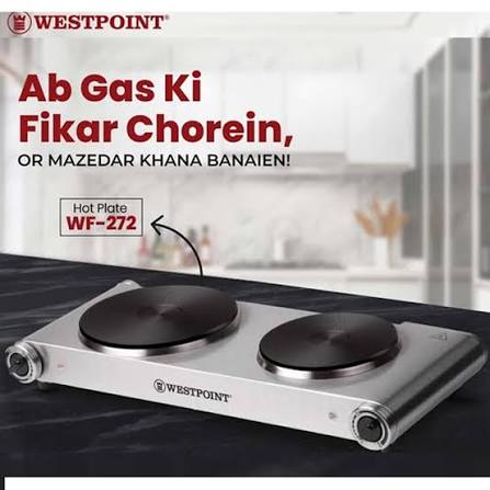 Westpoint Deluxe Double Hot Plate WF-272 - Win Bachat