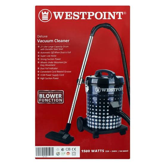 Westpoint Deluxe Drum Vacuum Cleaner with Blower WF-104 - Win Bachat