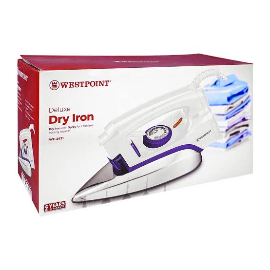 Westpoint Deluxe Dry Iron with Spray WF-2431 - Win Bachat