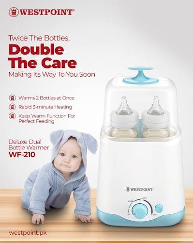 Westpoint Deluxe Dual Bottle Warmer WF-210 - Win Bachat