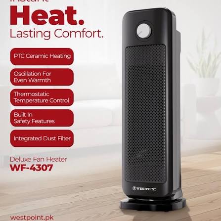 Westpoint Deluxe Fan Heater WF-4307 - Win Bachat
