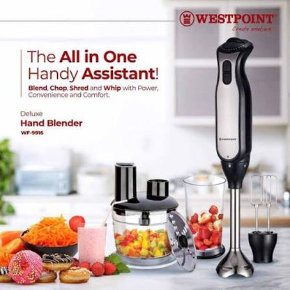 Westpoint Deluxe Hand Blender 3 in 1 WF-9916 - Win Bachat