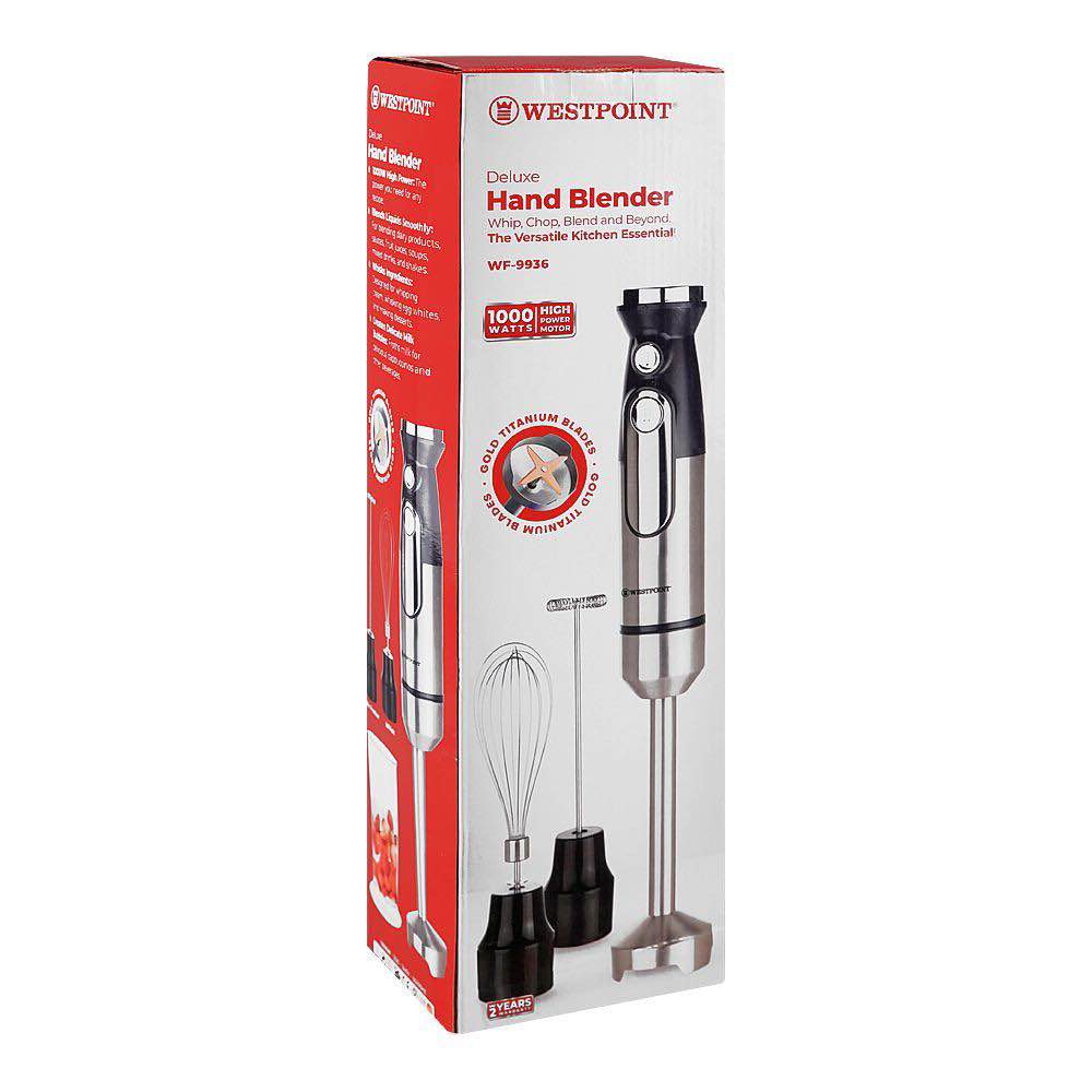 Westpoint Deluxe Hand Blender 3 in 1 WF-9936 - Win Bachat