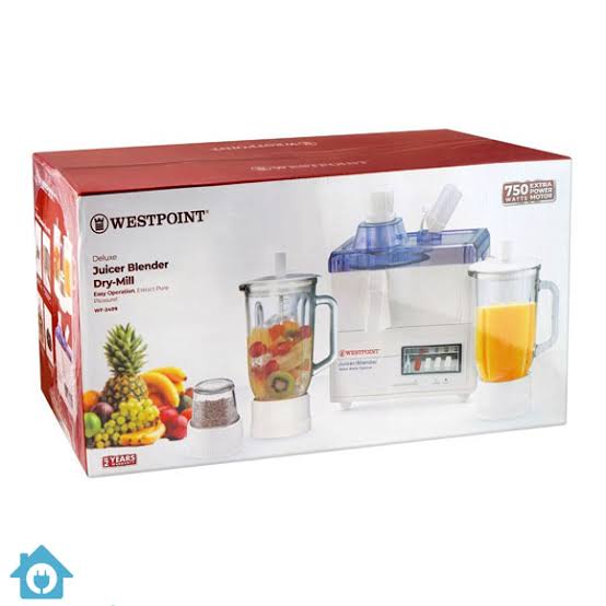Westpoint Deluxe Juicer Blender Dry Mill WF-2409 - Win Bachat