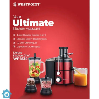 Westpoint Deluxe Kitchen Chef 4-in-1 WF-1834 - Win Bachat