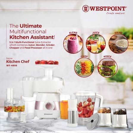Westpoint Deluxe Kitchen Chef 5 in 1 WF-4806 - Win Bachat