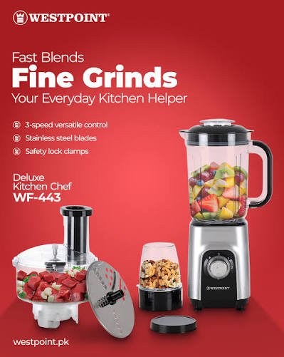 Westpoint Deluxe Kitchen Chef WF-443 Silver - Win Bachat