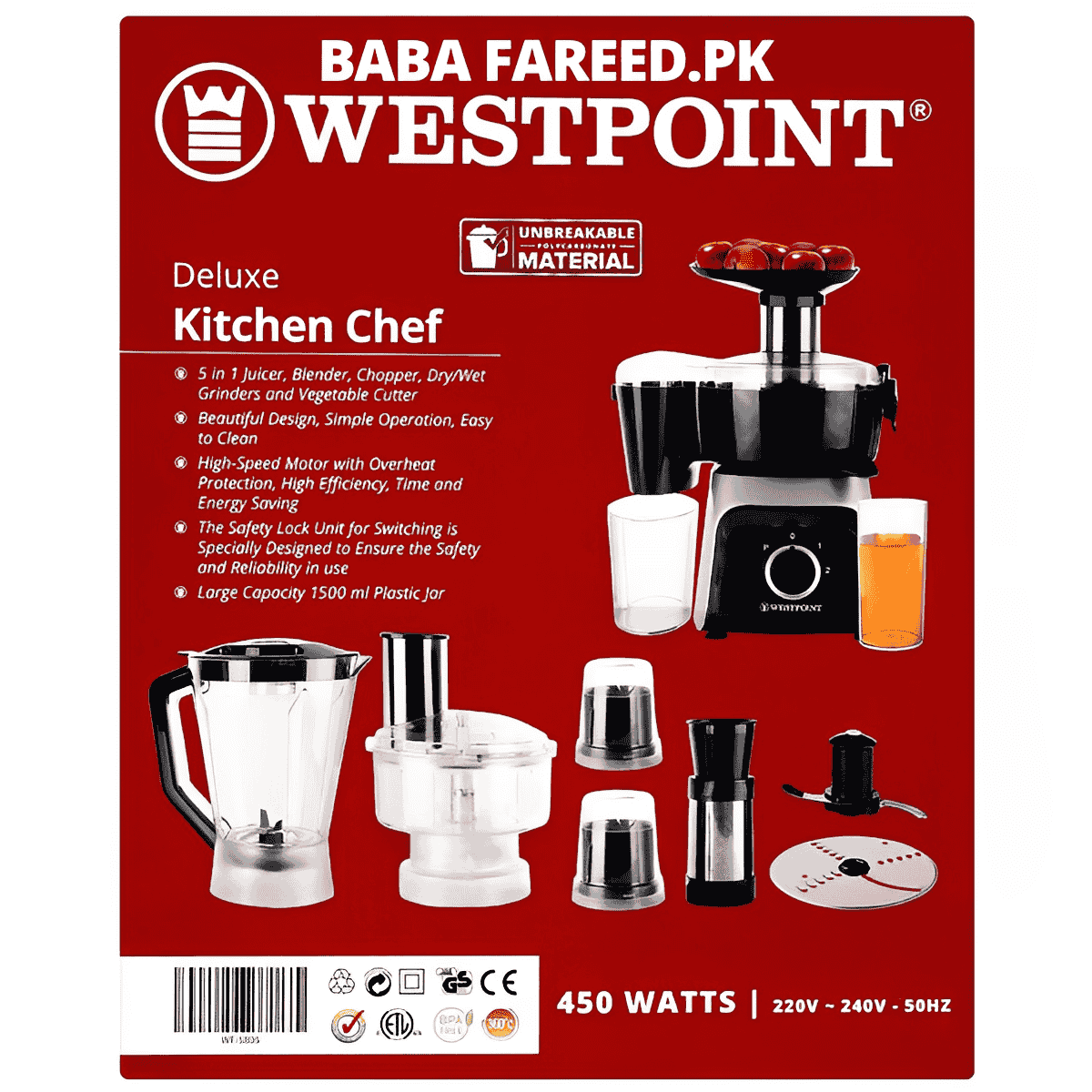 Westpoint Deluxe Kitchen Chef WF-5805 - Win Bachat