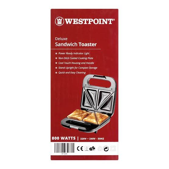 Westpoint Deluxe Sandwich Toaster WF-6686 - Win Bachat