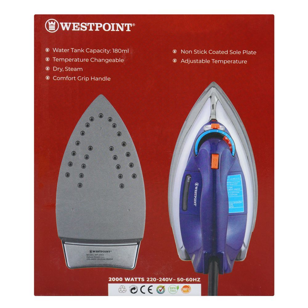 Westpoint Deluxe Steam Iron WF-2064 - Win Bachat