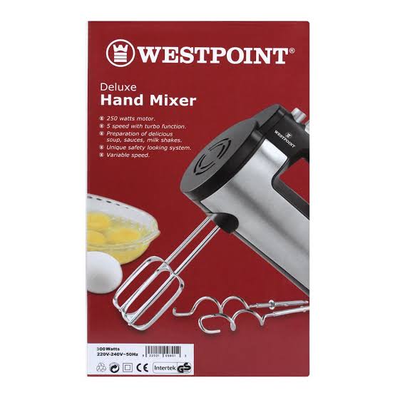 Westpoint Deluxe Steel Body Hand Mixer WF-9801 - Win Bachat