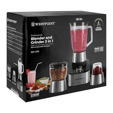 Westpoint Professional Blender & Grinder 3 in 1 WF-373 - Win Bachat