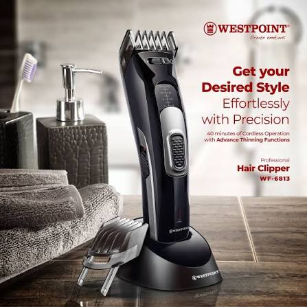 Westpoint Professional Cordless Hair Clipper WF-6813 - Win Bachat