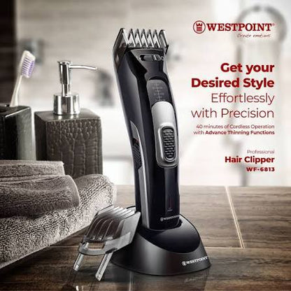 Westpoint Professional Cordless Hair Clipper WF-6813 - Win Bachat
