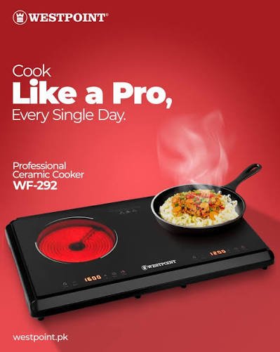 Westpoint Professional Double Ceramic Cooker WF-292 - Win Bachat