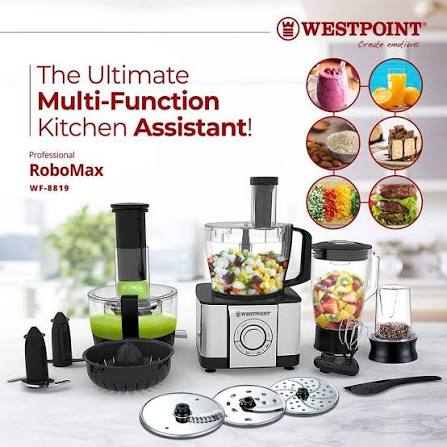 Westpoint Professional RoboMax Multifunction Food Processor WF-8819 - Win Bachat