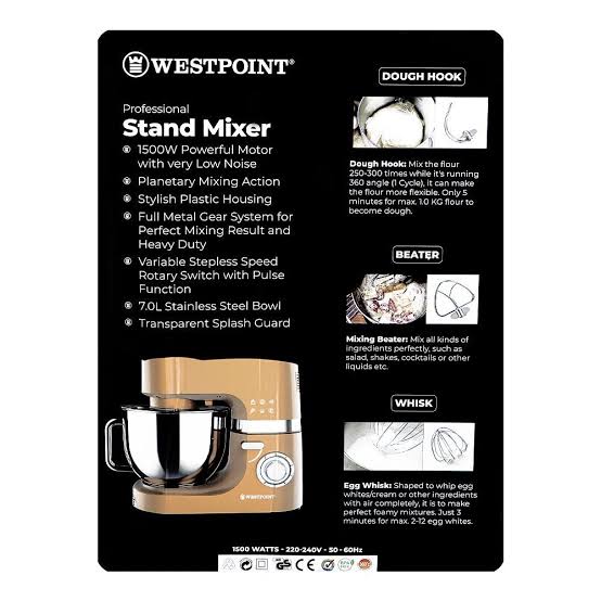 Westpoint Professional Stand Mixer WF-4636 - Win Bachat