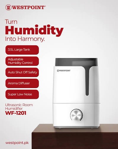 Westpoint Ultrasonic Room Humidifier WF-1201 - Win Bachat