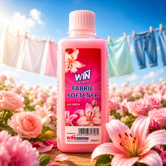 Win Power Fabric Softener Lily Fresh - 1000Ml - Win Bachat
