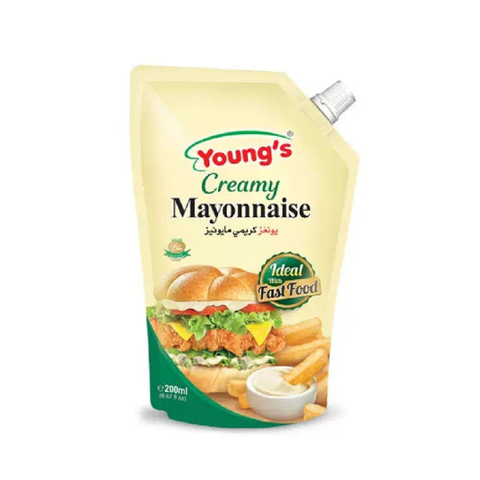 YOUNGS CREAMY MAYONNAISE 200ML - Win Bachat