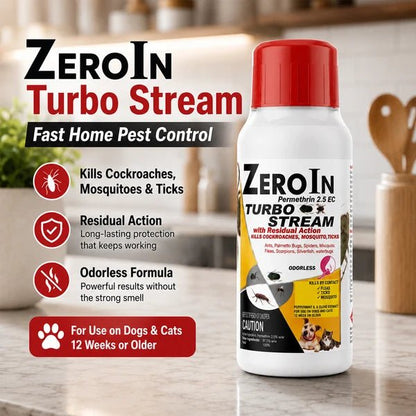 Zero In Turbo Stream Pest Control 1000ml – Permethrin 2.5 EC - Win Bachat